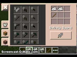 Minecraft pe 0.10.5 - Infinity Sword Mod