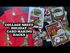 Holiday Card Making Hacks: Master Sheet to Mini Works of Art! | Tim Holtz Idea-ology Magic