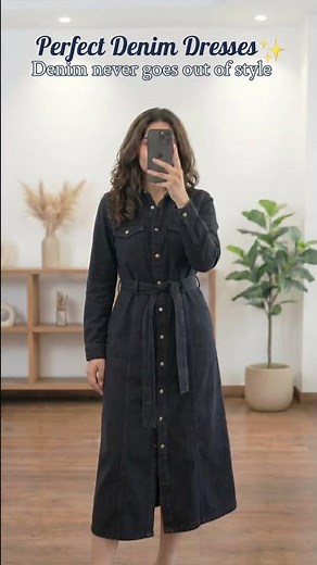 Trendy Denim Dresses 💙 Casual & Chic Everyday Looks ✨