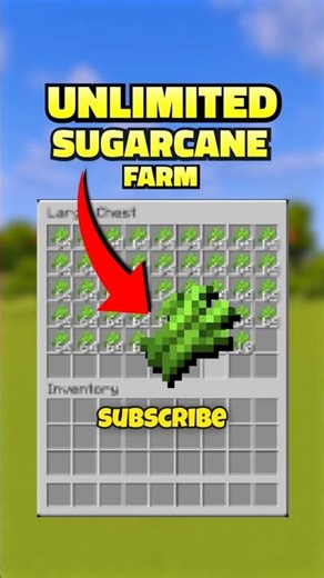 Unlimited Sugarcane Farm 🌿⚙️ | Easy Minecraft Auto Build!