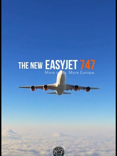 Welcome the EasyJet's Boeing 747 🔥👀 #boeing #easyjet #boeing747 #airbus #lowcost