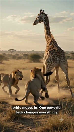 Lion Pride vs Giraffe – Can They Bring It Down? 🦁🦒 | Epic Wildlife Battle