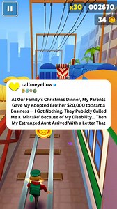 At Our Family’s Christmas Dinner, My Parents Gave My Adopted Brother $20,000 To Start a Business — I Got Nothing. They Publicly Called Me a 'Mistake' Because of My Disability… Then My Estranged Aunt Arrived With a Letter That | Call me yelloww