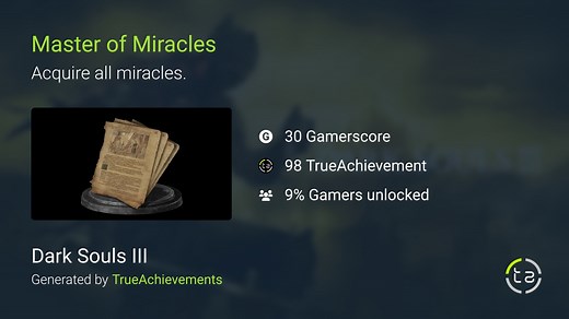Master of Miracles achievement in DS3