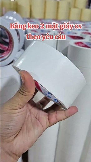 Băng keo 2 mặt giấy chất lượng, sản xuất theo yêu cầu #bangkeo2matgiay #foxtape
