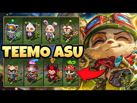 NEW TEEMO ASU IS HERE!!! FIRST look at all the new SKINS,CHROMAS + ANIMATIONS