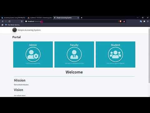 eLearning System using PHP/MySQLi DEMO