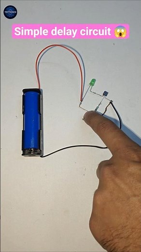 Delay Timer Circuit Without IC – Simple Trick! #experiment #shorts #innovation