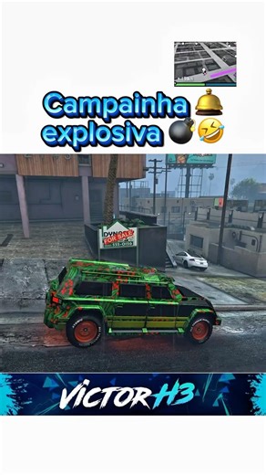 TROLAGEM CAMPAINHA EXPLOSIVA 🤣 GTA 5 ONLINE 🔥 #shorts #shortsfeed #gta #gta5 #gta5online