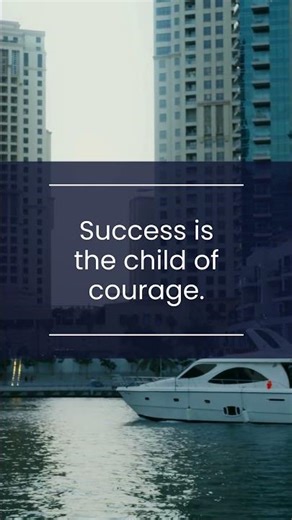 Success Begins With Courage | Inspirational Quote for Students & Dreamers