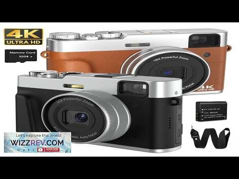 4K Digital Camera Auto Focus 48MP Vlogging Camera for YouTube and Anti Shake