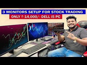 Stock Trading pc setup 📈| 3 Monitor setup For Stock Trading🔆|Dell mini pc setup with 3 Monitor🖥️