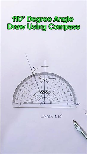 110 Degree Angle Draw Without Protractor