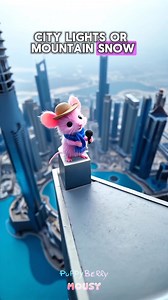 🌍✈️ Mousy’s off on a big adventure! From city lights to mountain snow—where to next? 🐭🧳 Drop your dream destination below! 🌎✨ #MousyOnTheMove | PuppyBerry