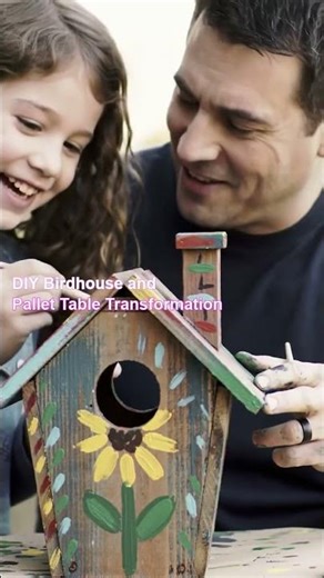 DIY Birdhouse and Pallet Table Transformation
