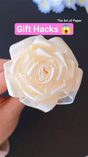 DIY Ribbon Rose Tutorial | How to Make Flowers Using a Ruler