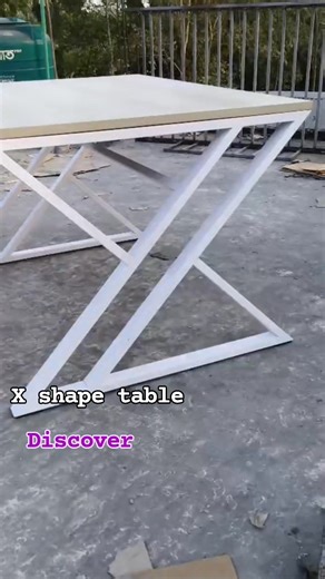 6 comments |  X shape table  .. Ms steel -1x2 inc. thickness 1.5 ☄️☄️☄️ Bord- 25mm waterproof melamine board (super company) #discoverdiy #readingtable #table #ComputerTable #gamingtable #confarencetable | Discover DIY | Facebook