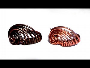Simple wire wrap ring tutorial : helix - shell ring