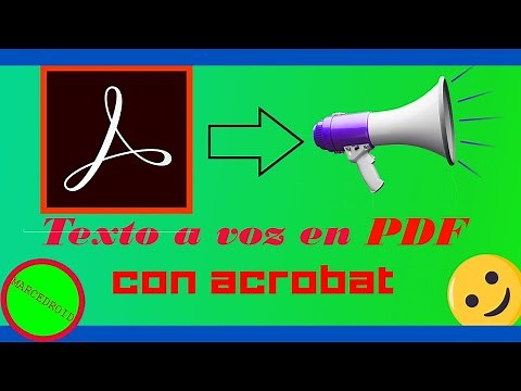Como hacer que PDF lea TEXTO por tí