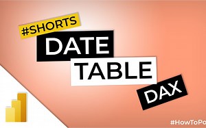 1分钟内Power BI（DAX）中的日期表