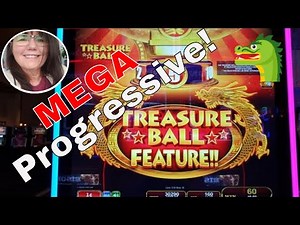 Treasure Ball Slot Machine - Bonuses and Dragon Balls with a MEGA Progressive! Nice!