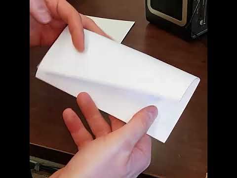 Business letter fold and send it