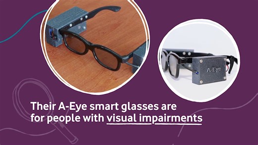 This year, our Skills Upload Challenge asked students from across Europe to use their digital skills to tackle real life community issues. Our winners from Greece, with their A-Eye smart glasses, did just that! 😎 The innovative smart glasses, created by four students from 1st High School of Leros Island, help those with visual impairments to identify objects, as well as providing real time information. It's great to see such impressive digital skills from our Skills Upload Jr students. Congratu