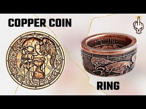 How to Turn a 1 oz Copper Coin Into a Coin Ring (Step by Step DIY)