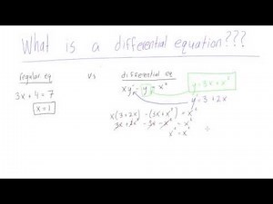 What is a differential equation