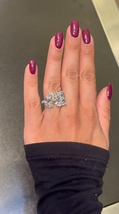 Toi Et Moi Setting 7ct Radiant Lab Grown Diamond F VS with 5ct F VS Pear Lab Grown Diamond on Micro Pave Setting $14,995 | AlexanderSparks