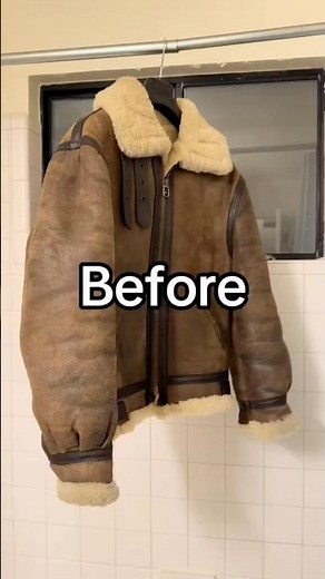 Restoring my Schott B-3 Shearling Bomber Jacket from the 1980s