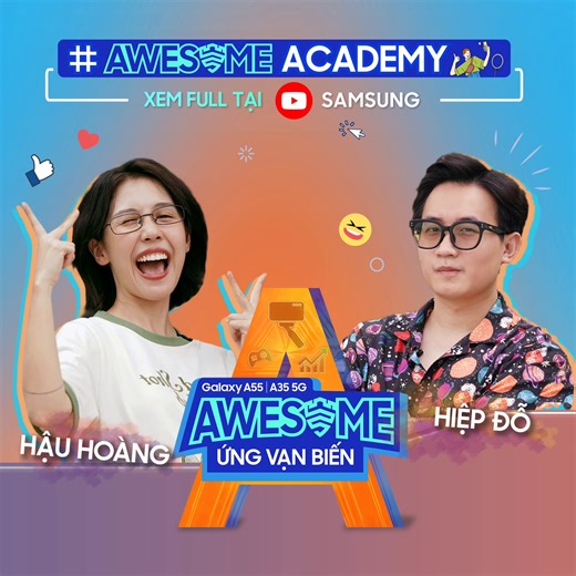Gặp khó sáng tạo, có ngay mentor Hậu Hoàng! Mở đầu cho hành trình thăng hạng kỹ năng trở thành content creator trong tương lai, Awesome Academy sẽ “bày mưu tính kế” để bỏ túi cho hệ đam mê sáng tạo những tuyệt chiêu xịn sò nhất. Cùng xem ngay “bí kíp” canh góc máy chuẩn, làm nội dung chất trong tập đầu tiên của Awesome Academy! #Samsung #GalaxyA35 5G #GalaxyA55 5G #AwesomeAcademy #AwesomeUngVanBien | Samsung