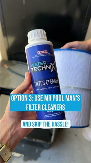 3 Easy Ways to Clean Your Filter Cartridge 🧽💧 | DIY Pool Maintenance #shorts