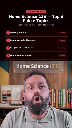 NIOS Class 10 Home Science Most Important Questions With Solutions NIOS Home Science 216 Imp Topics