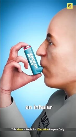 How to inhaler work (3d animation) #shorts #3danimation #ytshorts #facts