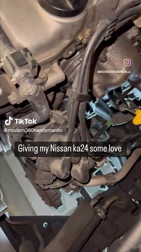 Nissan KA24 Engine Maintenance Guide: Connecting Rod Bearings, Timing Chain Replacement, Red Dressing