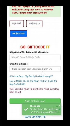 cách chơi game phi phai nhận code dịp Tết 2026 miễn phí #freefire #ff