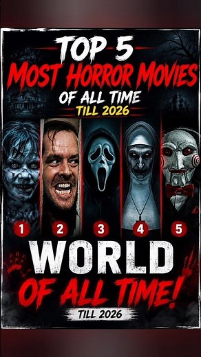 Top 5 Best Horror Movies of All Time (Till 2026) 😱 | Scariest Horror Films Ever #shorts