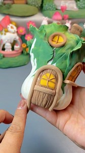 clay lettuce house craft 🥬 #handmade #diy #giftideas #clay #crafting Like, Follow & Share for more clay crafts!” Show your love by ❤️ following & sharing this Post | ইচ্ছে পূরণ