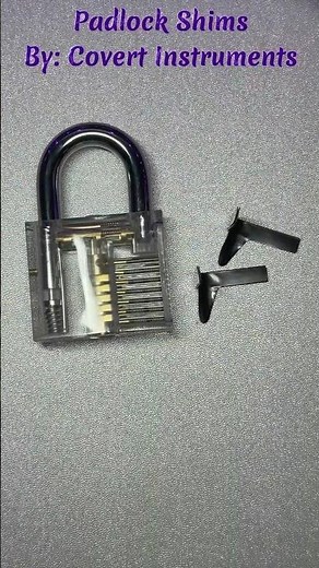How Padlock Shims Work #covertinstruments #lockpicking #locksport