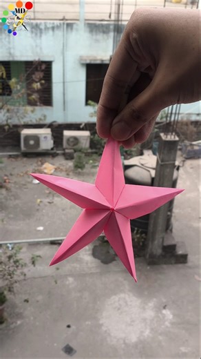 How to make an origami star | Paper star making tutorial ✨ #craft #origami #shorts