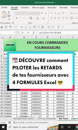 Analyser les Retards de Commande avec Excel 🚚