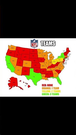 I Bet You Can’t Guess Which State Has the Most NFL Teams… 👀 #nfl #football #shorts