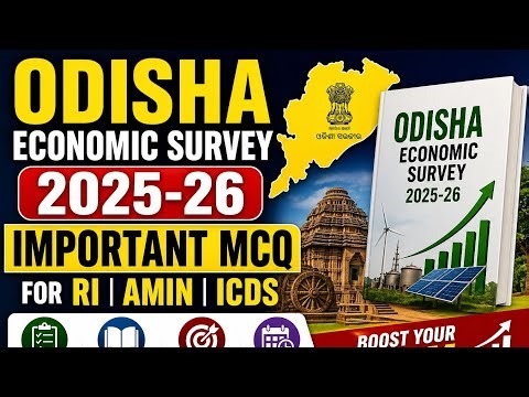 ODISHA ECONOMIC SURVEY 2025_26 IMPORTANT MCQ/OPSC/OSSC//OSSSC(RI, MAIN, ICDS)