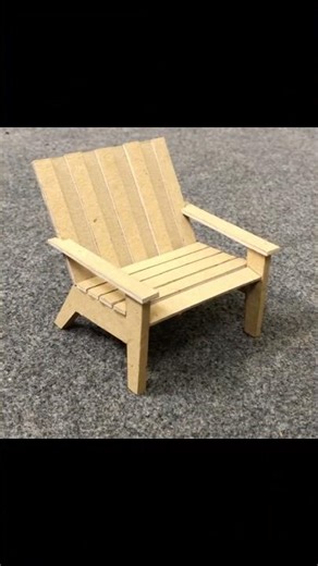 Amazing DIY mini Chair from Cardboard | Easy Cardboard Craft #cardboardcraft #diy #decocraft