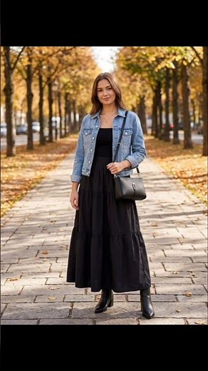 POV: Denim Jacket + All Black Edgy Streetstyle 💙🖤 #ootd #outfitideas