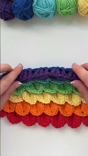 Beautiful Crocodile Stitch, full tutorial is on my youtube channel! 🧶