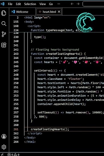 A beautiful heart in HTML & CSS ⚡ | Code Breaker