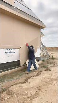 Installing 3/8x4x8 LP SMARTSIDE BOARD