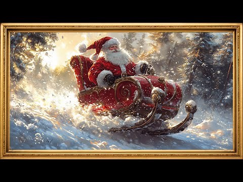 Santa’s Sleigh Ride | Magical Christmas TV Screensaver in 4K